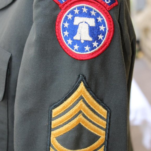 VTG 1950's GREEN U.S. ARMY MILITARY UNIFORM JACKET SIZE 42S & PANTS SIZE 36x32 - Picture 4 of 12